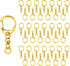 Roctee 50 pcs Lobster Clasp Key, Keychain Clip, Swivel Clasps Lanyard Snap Hook, DIY Crafts Key Chain, Lobster Claw Clasp...